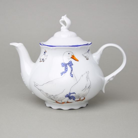 CONSTANCE Goose: Tea pot 1,2 l, Thun 1794, karlovarský porcelán