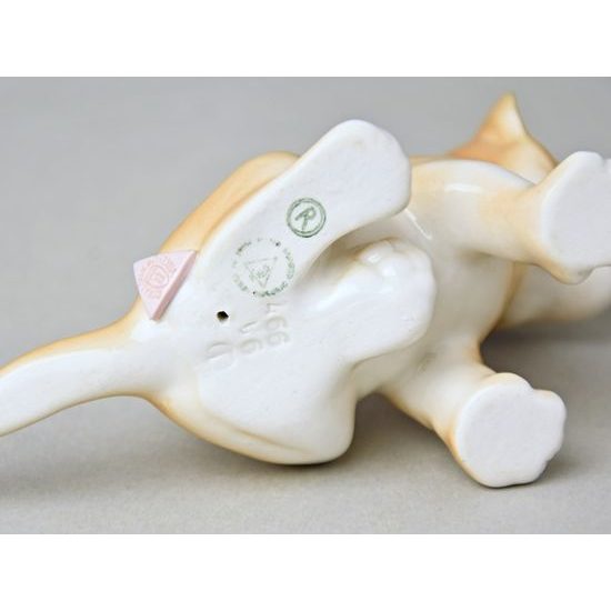 Lvíče 13 x 8 x 6 cm, Luxor, Porcelánové figurky Duchcov