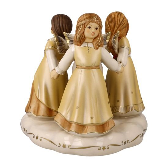 Angels Heavenly Circle Dance 19 / 19 / 17,5 cm, stoneware, Goebel
