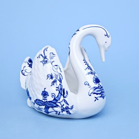 Blue Onion: Swan 22 x 18 cm big, Leander 1907