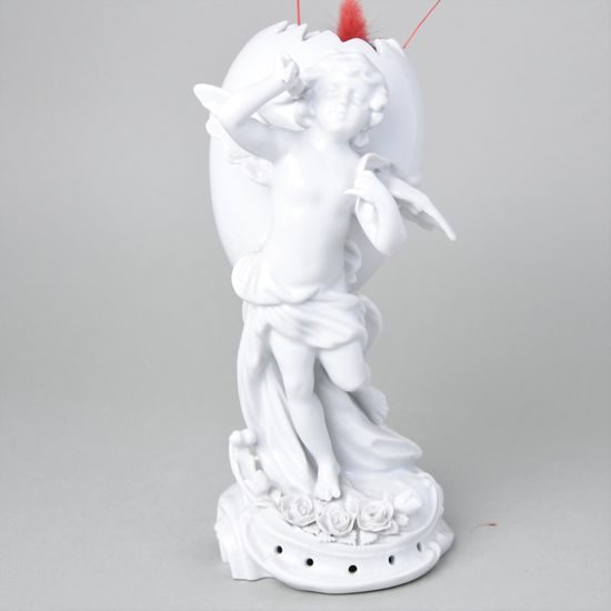 Vase - Angel with egg, 13 x 13 x 25 cm, Porcelain figures Gläserne Porzellanmanufaktur