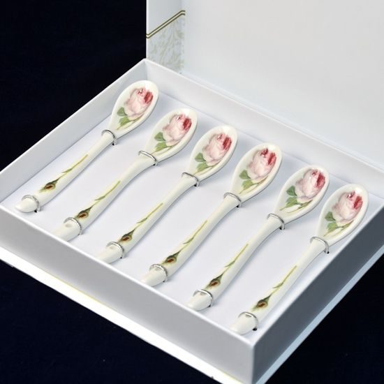 Redoute Rose: Spoon 14 cm, 6 pcs., Roy Kirkham China