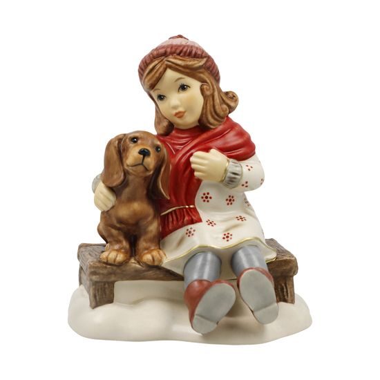 Figurka Přátelé navždy 10 / 8,5 / 11,5 cm, kamenina, Goebel