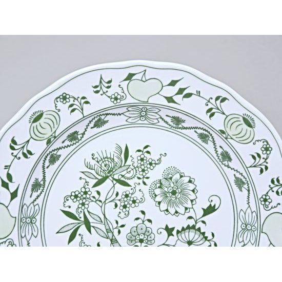 Talíř mělký 24 cm, zelený cibulák, Český porcelán a.s.