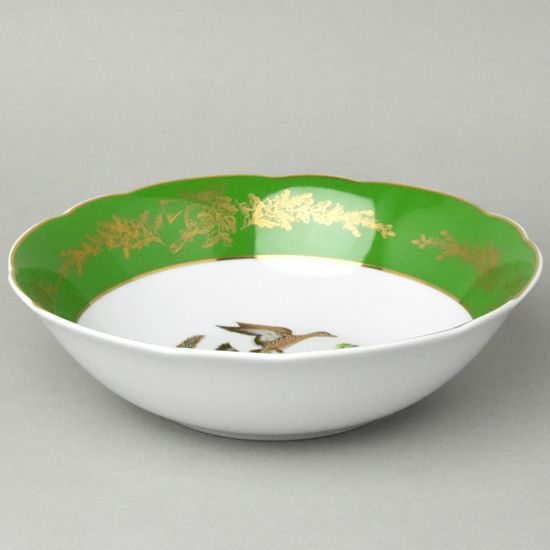 Mísa kompotová 26 cm, Mary-Anne, zelený myslivec, Leander Loučky