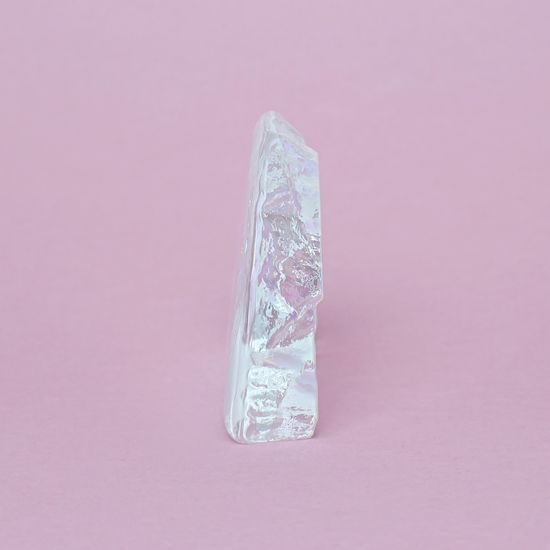 Těžítko/plaketa PRAHA, dekor č.3 - Karlův most, Sklárna Janov