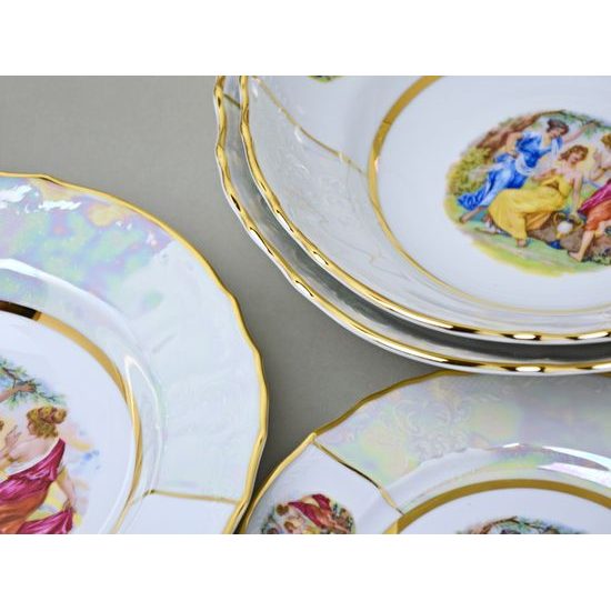 Tři Grácie: Jídelní souprava pro 6 osob, Thun 1794, karlovarský porcelán, BERNADOTTE