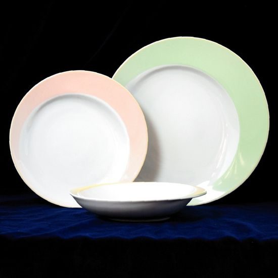 Talířová souprava pro 6 osob, Thun 1794, karlovarský porcelán, FUTURE barevná