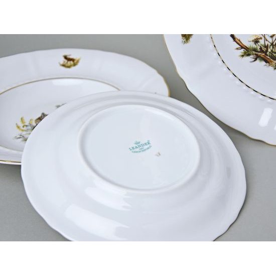 Sonata hunting: Plate set for 6 pers., Leander 1907