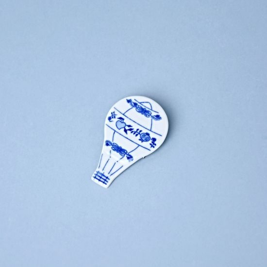 Magnet Balloon 5 x 4 cm, Original Blue Onion Pattern