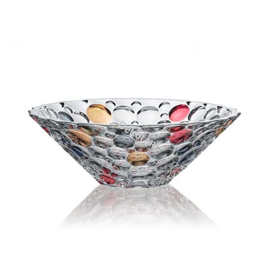 Bowl Lisboa 30 cm, colour dost - crystal glass, Jihlavské sklárny Bohemia 1845