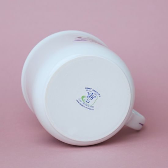 Hrnek Vařák 650 ml, fialky, Český porcelán a.s.