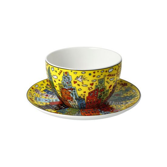 Cup and saucer My New York City Sunset, 250 ml / 15 cm, Fine Bone China, Goebel