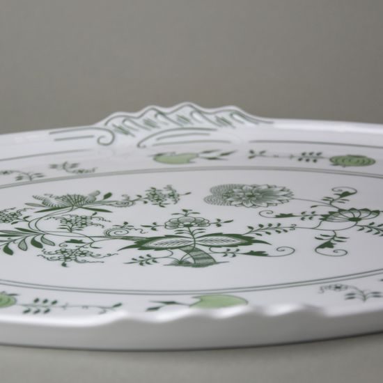 Podnos oválný 42 x 30 cm, zelený cibulák, Český porcelán a.s.