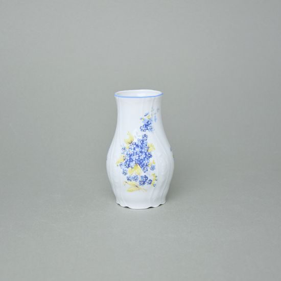 Vase 11,5 cm, Thun 1794 Carlsbad porcelain, BERNADOTTE Forget-me-not-flower