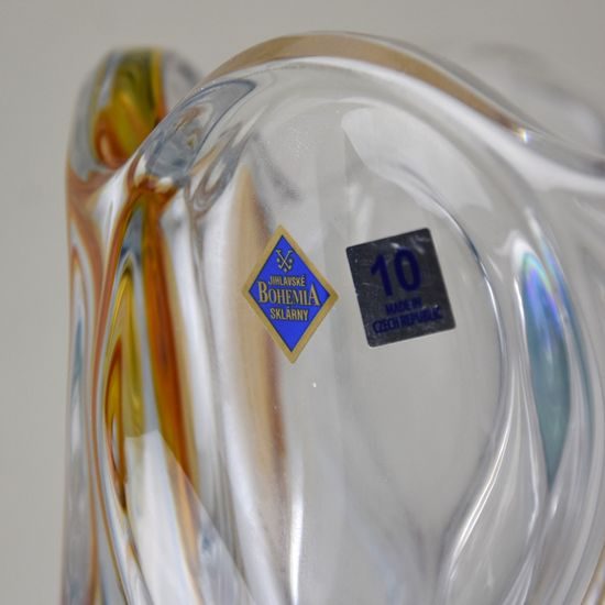 Váza Ocean 30 cm barevná - křišťálová, Jihlavské sklárny Bohemia 1845