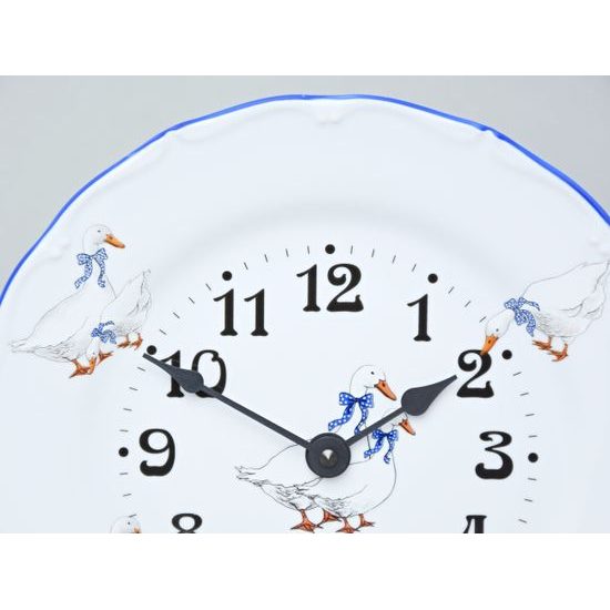 Clock wall 25 cm, cesky porcelan a.s., Goose