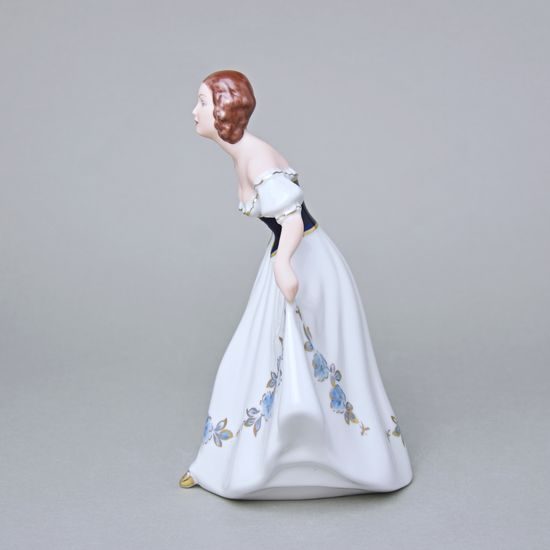Dívka Rokoko, 17 x 11 x 19,5 cm, Isis, Porcelánové figurky Duchcov