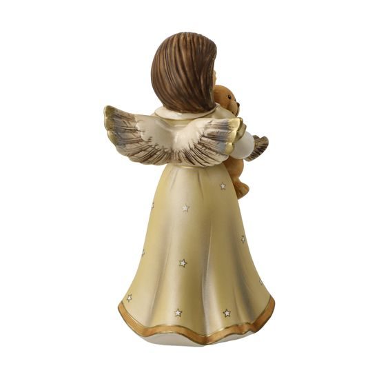 Anděl s medvídkem Pojďme si zatančit, 7 / 8,5 / 15,5 cm, kamenina, Goebel