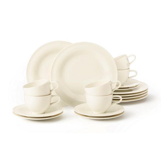 Coffe set 18 pcs., Medina creme, porcelain Seltmann