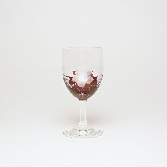 Egermann: Wine Glass Red Stain, 12 cm, Crystal Glasses Egermann