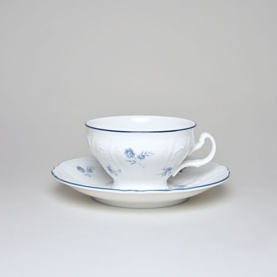 Šálek a podšálek čajový 205 ml / 15,5 cm, Thun 1794, karlovarský porcelán, BERNADOTTE kytička