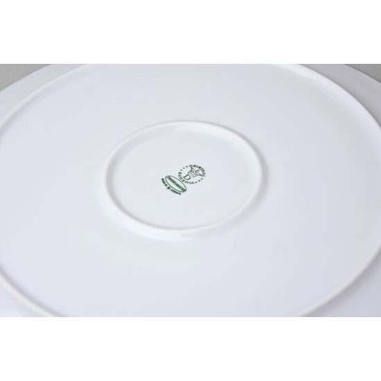 Plate club (pizza) 30 cm, Green Onion Pattern, Cesky porcelan a.s.
