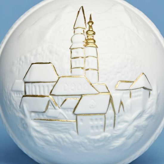Christmas Ball Decoration - Berchtesgaden, 7,5 cm, Unterweissbacher, Seltman Porcelain