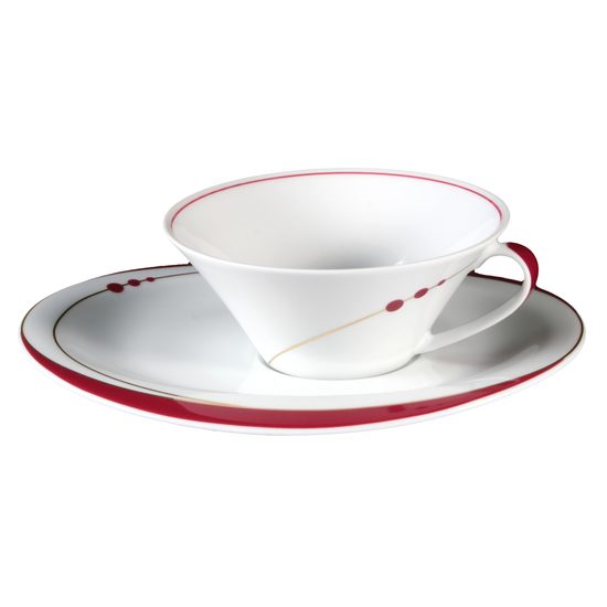 Cup 210 ml + saucer 19 cm, Mirage 22539, Seltmann porcelain
