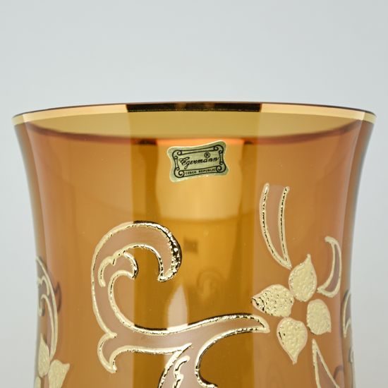 Egermann: Vase Smoke - Gilded Ice, 31 cm, Crystal Vases Egermann