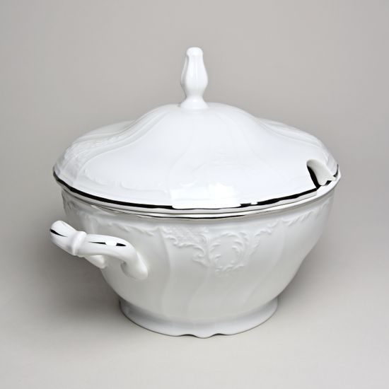 Mísa polévková 2,5 l, Thun 1794, karlovarský porcelán, BERNADOTTE platina