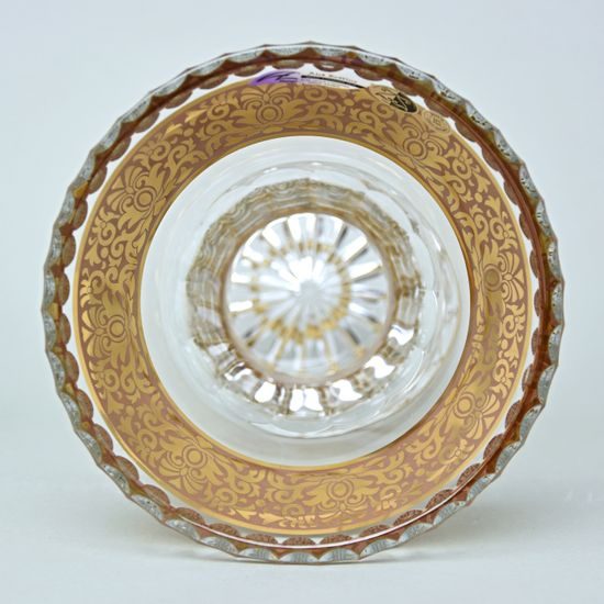 Crystal Vase Romantic "X", h: 305 mm, Gold, Ales Zverina - AZ Design