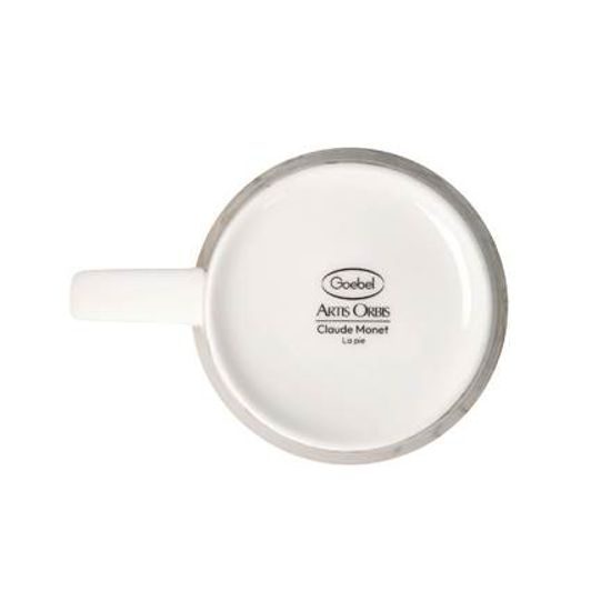 Hrnek 400 ml Straka, 13 / 10 / 11 cm, C. Monet, jemný kostní porcelán, Goebel