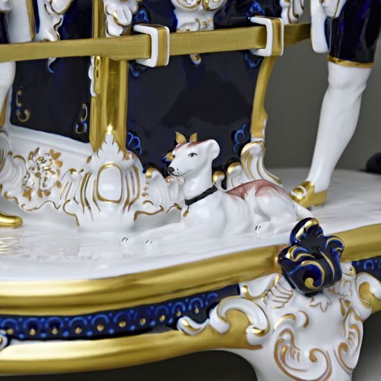 Nosítka rokoko 35 x 24 x 28,5 cm, Isis, Porcelánové figurky Duchcov