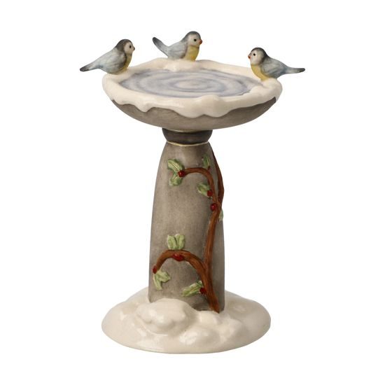 Figurine Winter bird bath, 7 / 6 / 8,5 cm, stoneware, Goebel