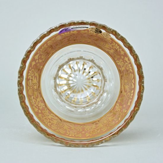 Crystal Vase Romantic "X", h: 255 mm, Gold, Ales Zverina - AZ Design