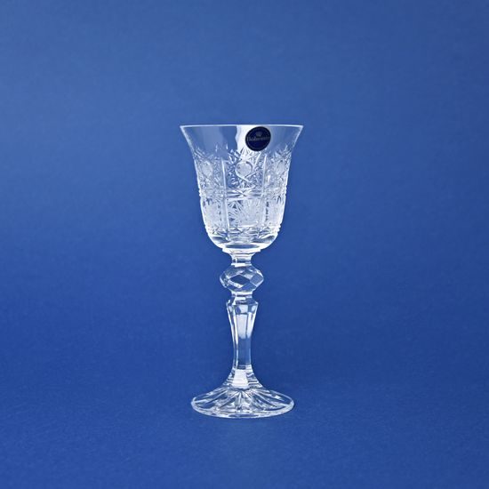 Likérka na nožce 80 ml, brus Klasik 500PK, 15 cm, Crystal Bohemia