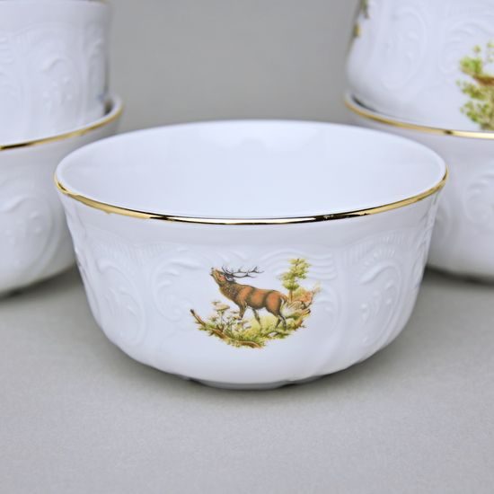 Miska na rýži 11 cm, sada 6 ks.,Thun 1794, karlovarský porcelán, BERNADOTTE myslivecká