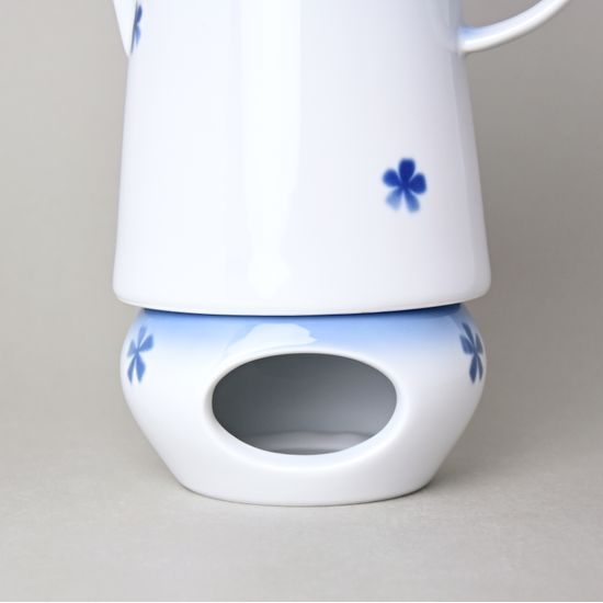 Pot Warmer, Thun 1794 Carlsbad porcelain, BLUE CHERRY