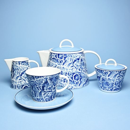 Tea set for 6 persons, Thun 1794 Carlsbad porcelain, TOM 30041