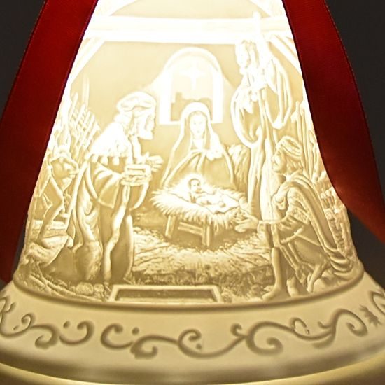 Svítící zvoneček Betlém - vánoční ozdoba, 12,5 cm, Lamart, Palais Royal