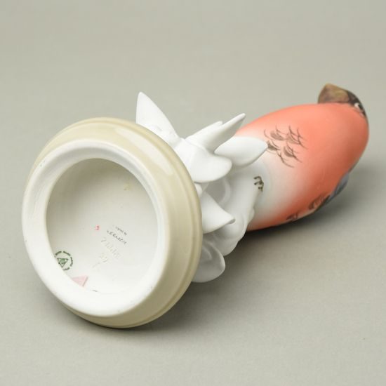 Bullfinch bird 12,5 x 10,5 x 19,5 cm, Porcelain Figures Duchcov