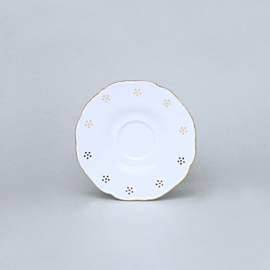 Podšálek 12 cm na espresso, Verona zlatá Valbella, G. Benedikt