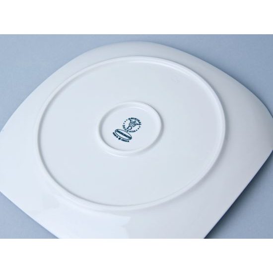 Square plate 21 cm, Original Blue Onion Pattern