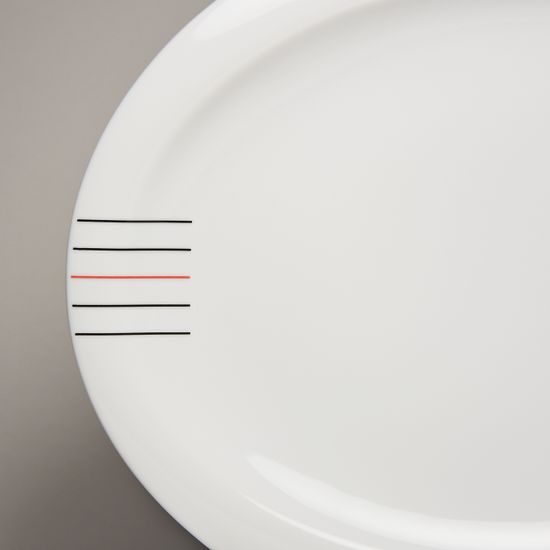 Top Life 34500: Plate dining oval 29 cm, Seltmann porcelain