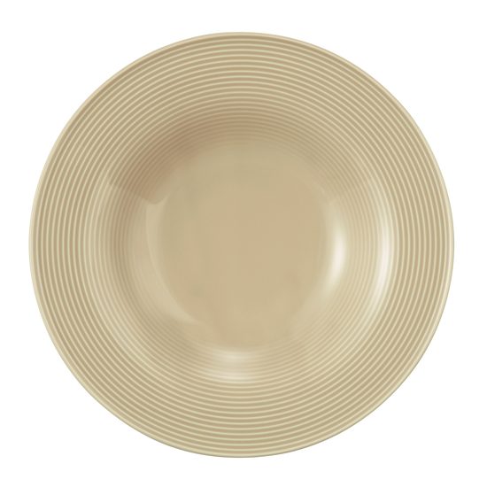Beat pískovo-béžový: Talíř na těstoviny 27,5 cm, porcelán Seltmann