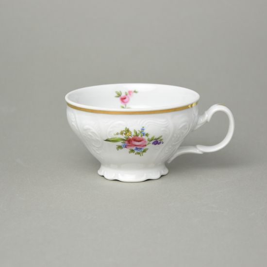 Cup tea low 205 ml, Thun 1794, karlovarský porcelán, BERNADOTTE míšeňská růže