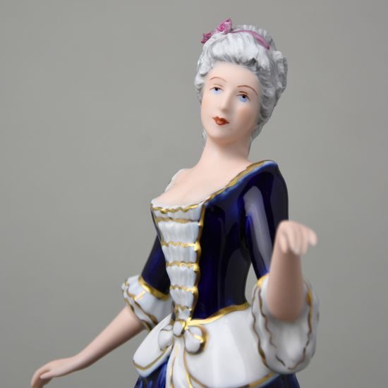Lady Rococo 12 x 7 x 25 cm, isis, Porcelain Figures Duchcov