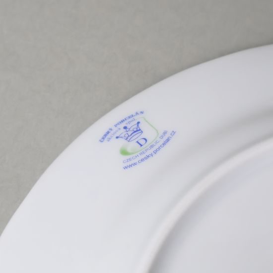 Hodiny plné 24 cm se strojkem, bílé, Český porcelán a.s.