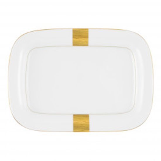 Platter rectangular 23 x 16,5 cm, Jade Macao 3636, Tettau Porcelain